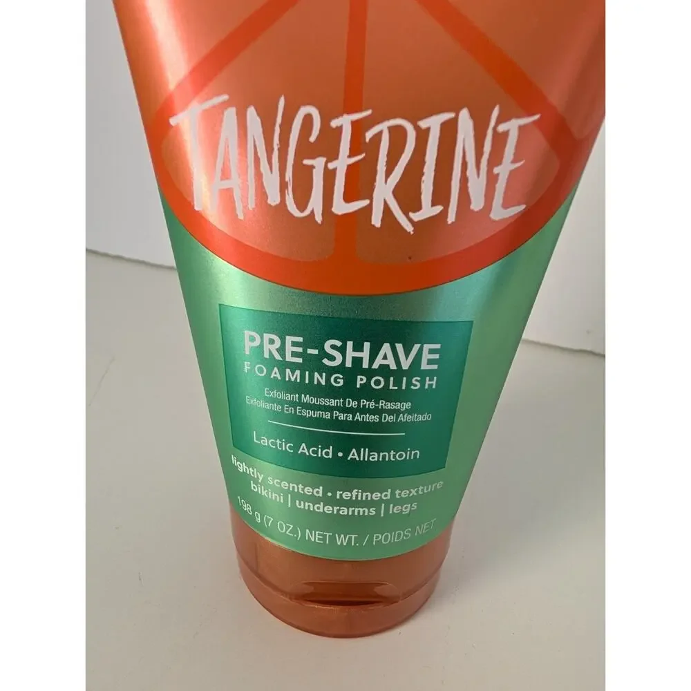 Tree Hut Tangerine Pre Shave Foaming Polish New Sealed 7 oz Lactic Acid